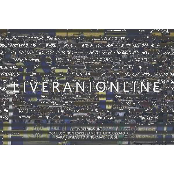 Hellas Verona fans show their support at the end of Hellas Verona FC vs Torino FC , 5° Serie A Enilive 2024-25 game at Marcantonio Bentegodi Stadium in Verona (VR), Italy, on September 20, 2024. (Photo by Davide Casentini)/AGENZIA ALDO LIVERANI SAS