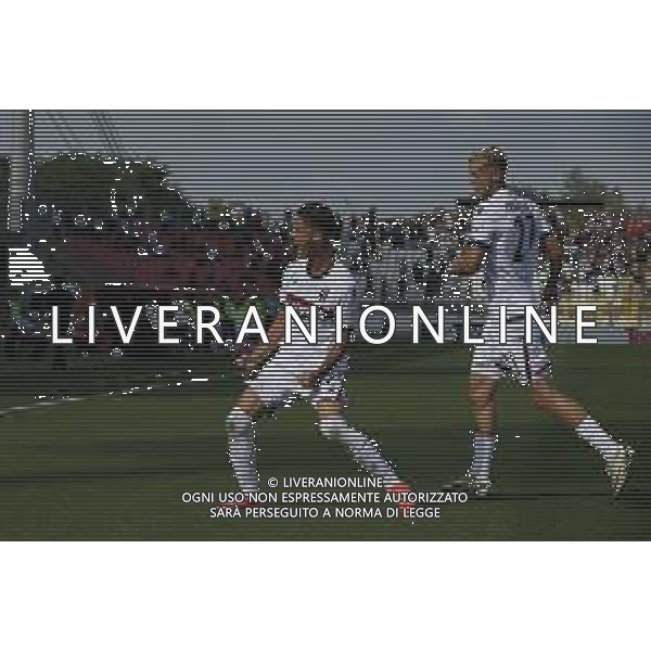 Kacper Urbanski of Bologna FC celebrates after scoring during AC Monza vs Bologna BFC, 5° Serie A Enilive 2024-25 game at U-Power stadium in Monza (MB), Italy, on September 22, 2024. (Photo by Davide Casentini)/AGENZIA ALDO LIVERANI SAS