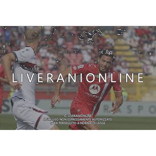 Andrea Carboni of AC Monza during AC Monza vs Bologna BFC, 5° Serie A Enilive 2024-25 game at U-Power stadium in Monza (MB), Italy, on September 22, 2024. (Photo by Davide Casentini)/AGENZIA ALDO LIVERANI SAS