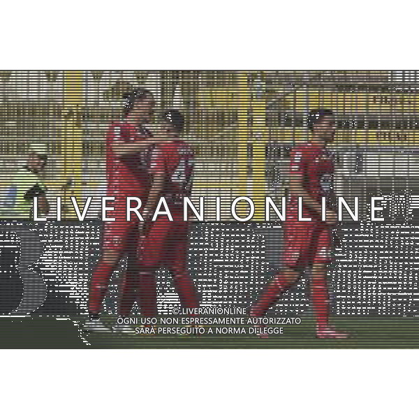 Milan Djuric of AC Monza celebrates after scoring during AC Monza vs Bologna BFC, 5° Serie A Enilive 2024-25 game at U-Power stadium in Monza (MB), Italy, on September 22, 2024. (Photo by Davide Casentini)/AGENZIA ALDO LIVERANI SAS