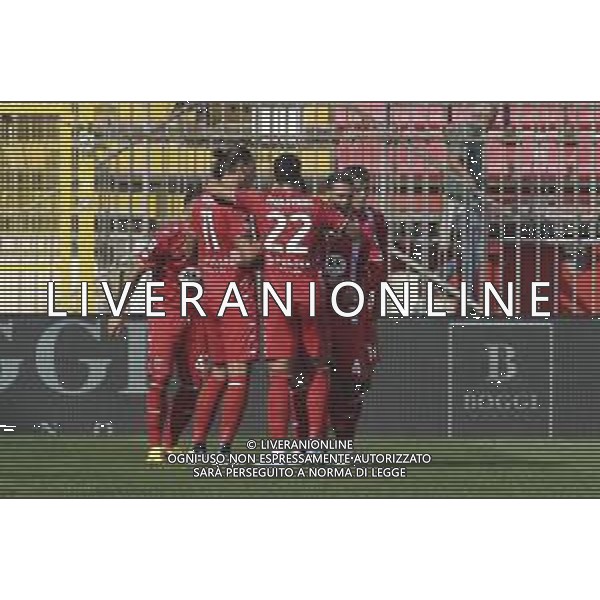 Milan Djuric of AC Monza celebrates after scoring during AC Monza vs Bologna BFC, 5° Serie A Enilive 2024-25 game at U-Power stadium in Monza (MB), Italy, on September 22, 2024. (Photo by Davide Casentini)/AGENZIA ALDO LIVERANI SAS