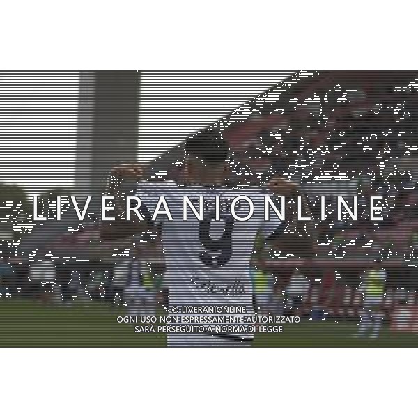 Santiago Castro of Bologna FC celebrates after scoring during AC Monza vs Bologna BFC, 5° Serie A Enilive 2024-25 game at U-Power stadium in Monza (MB), Italy, on September 22, 2024. (Photo by Davide Casentini)/AGENZIA ALDO LIVERANI SAS