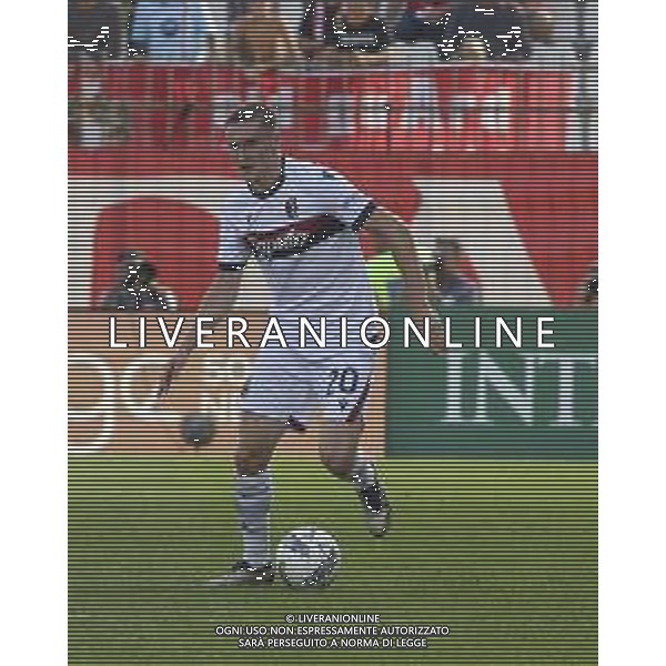 Michel Aebischer of Bologna FC play the ball during AC Monza vs Bologna BFC, 5° Serie A Enilive 2024-25 game at U-Power stadium in Monza (MB), Italy, on September 22, 2024. (Photo by Davide Casentini)/AGENZIA ALDO LIVERANI SAS