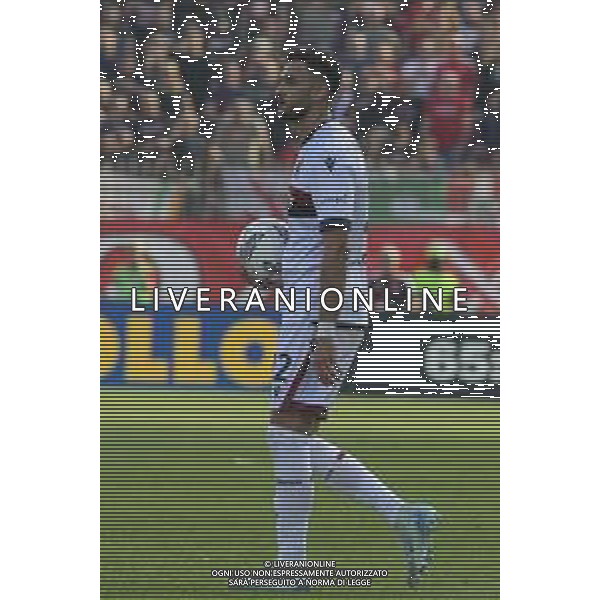 Charalampos Lykogiannis of Bologna FC during AC Monza vs Bologna BFC, 5° Serie A Enilive 2024-25 game at U-Power stadium in Monza (MB), Italy, on September 22, 2024. (Photo by Davide Casentini)/AGENZIA ALDO LIVERANI SAS