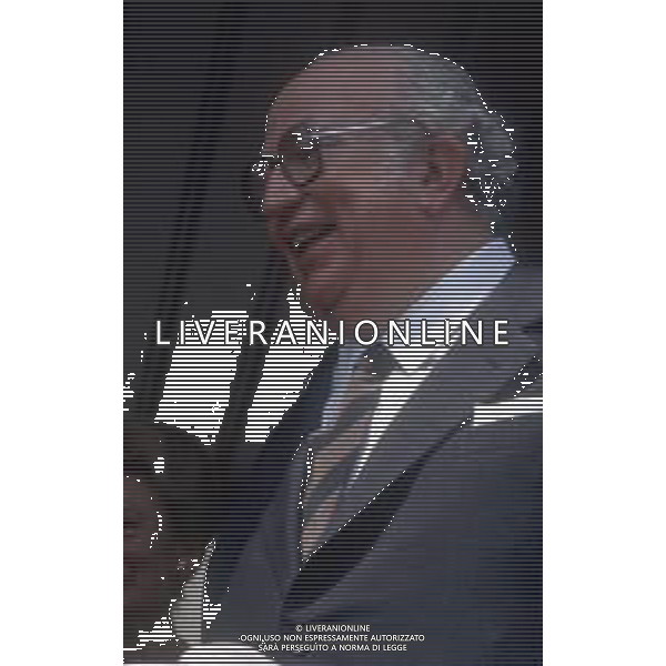 DIAP-RETROSPETTIVA GIOVANNI SPADOLINI POLITICO NELLA FOTO GIOVANNI SPADOLINI PRESENZIA A BRESCIA AL 15 RADUNO DEI PARACADUDISTI AG ALDO LIVERANI SAS