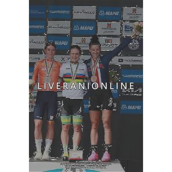 22-09-2024 World Championships Elite Women Cronometro; 2024, Australia; 2024, Olanda; 2024, Usa; Brown, Grace; Vollering, Demi; Dygert, Chloe; Zurigo; ©SIROTTI/AGENZIA ALDO LIVERANI SAS