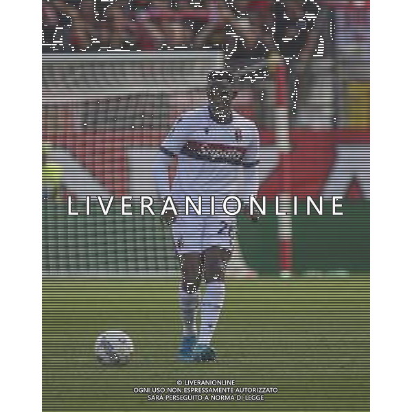Jhon Lucumi of Bologna FC play the ball during AC Monza vs Bologna BFC, 5° Serie A Enilive 2024-25 game at U-Power stadium in Monza (MB), Italy, on September 22, 2024. (Photo by Davide Casentini)/AGENZIA ALDO LIVERANI SAS