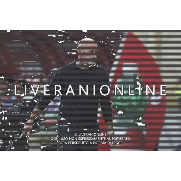Vincenzo Italiano Head Coach of Bologna FC expresses disappointment during AC Monza vs Bologna BFC, 5° Serie A Enilive 2024-25 game at U-Power stadium in Monza (MB), Italy, on September 22, 2024. (Photo by Davide Casentini)/AGENZIA ALDO LIVERANI SAS