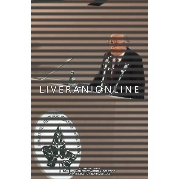 DIAP-RETROSPETTIVA GIOVANNI SPADOLINI POLITICO NELLA FOTO GIOVANNI SPADOLINI AL CONGRESSO DEL PARTITO RADICALE ITALIANO NELL\'ANNO 1984 AG ALDO LIVERANI SAS