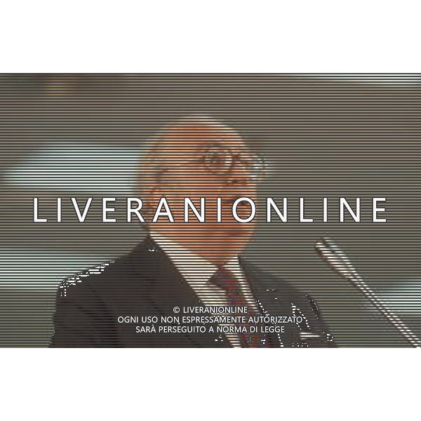 DIAP-RETROSPETTIVA GIOVANNI SPADOLINI POLITICO NELLA FOTO GIOVANNI SPADOLINI AL CONGRESSO DEL PARTITO RADICALE ITALIANO NELL\'ANNO 1984 AG ALDO LIVERANI SAS