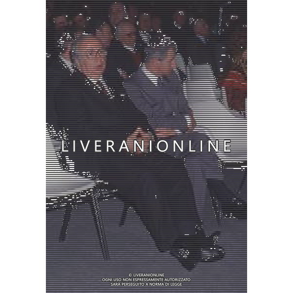 DIAP-RETROSPETTIVA GIOVANNI SPADOLINI POLITICO NELLA FOTO GIOVANNI SPADOLINI AL CONGRESSO DEL PARTITO RADICALE ITALIANO NELL\'ANNO 1984 AG ALDO LIVERANI SAS
