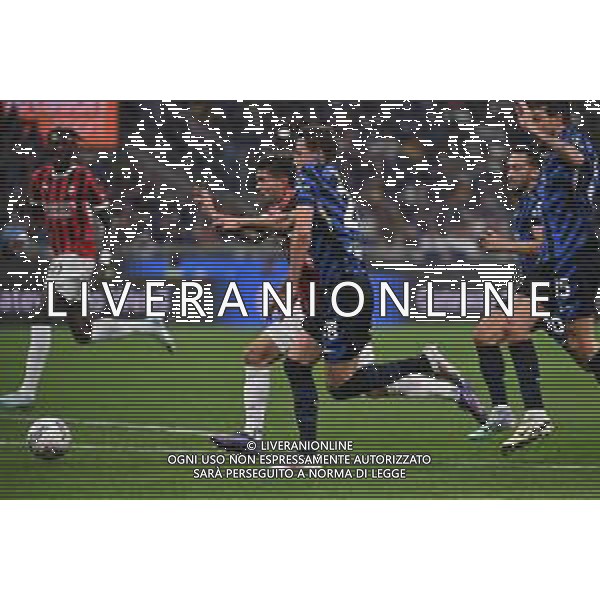 Inter vs Milan nella foto l\'azione personale di Christian Mate Pulisic (Milan) che ha portato al gol dell\'1 a 0 Milan Milano 22-09-2024 Stadio Giuseppe Meazza - San Siro Campionato Serie A Enilive - 5a giornata foto Roberto Garavaglia/Agenzia Aldo Liverani sas/AGENZIA ALDO LIVERANI SAS