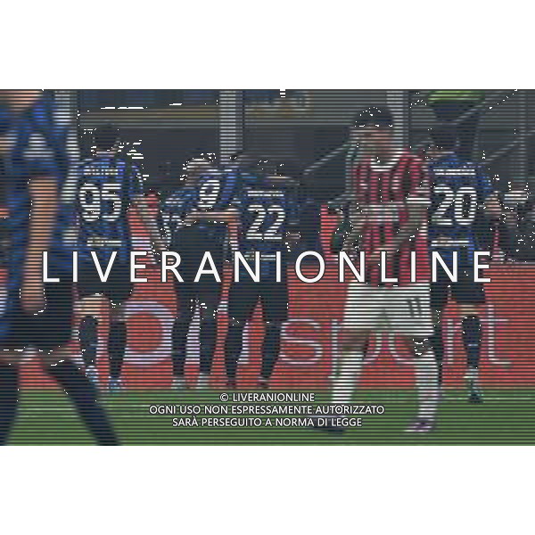 Inter vs Milan nella foto esultanza Inter dopo il gol dell\'1 a 1 Milano 22-09-2024 Stadio Giuseppe Meazza - San Siro Campionato Serie A Enilive - 5a giornata foto Roberto Garavaglia/Agenzia Aldo Liverani sas/AGENZIA ALDO LIVERANI SAS