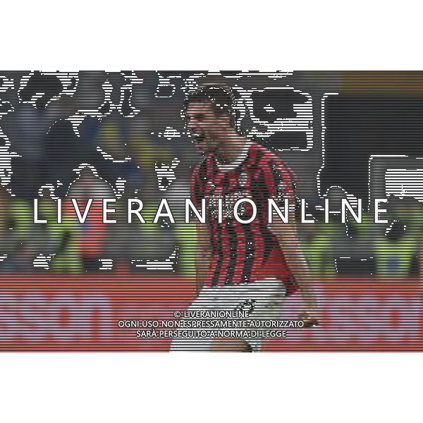 Inter vs Milan nella foto Matteo Gabbia (Milan) esultanza a fine partita Milano 22-09-2024 Stadio Giuseppe Meazza - San Siro Campionato Serie A Enilive - 5a giornata foto Roberto Garavaglia/Agenzia Aldo Liverani sas/AGENZIA ALDO LIVERANI SAS