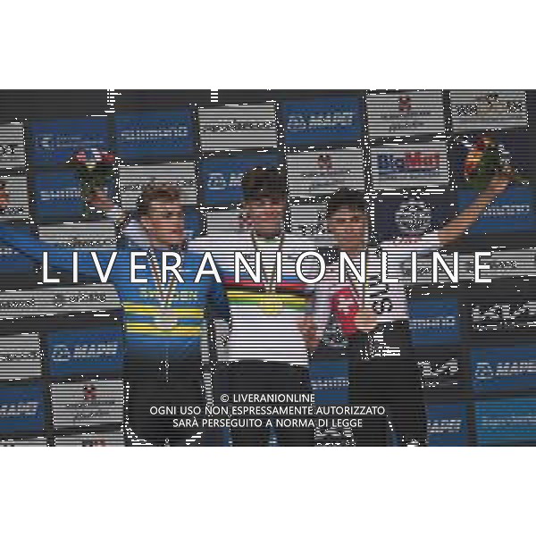 23-09-2024 World Championships U23 Cronometro; 2024, Movistar; 2024, Svezia; 2024, Uae Team Emirates; Romeo Abad, Ivan; Soderqvist, Jakob; Christen, Jan; Zurigo; ©SIROTTI/AGENZIA ALDO LIVERANI SAS