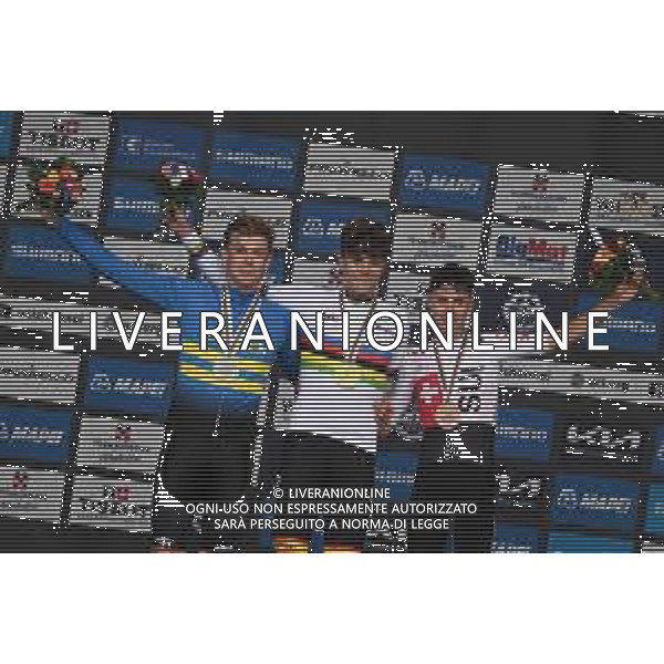 23-09-2024 World Championships U23 Cronometro; 2024, Movistar; 2024, Svezia; 2024, Uae Team Emirates; Romeo Abad, Ivan; Soderqvist, Jakob; Christen, Jan; Zurigo; ©SIROTTI/AGENZIA ALDO LIVERANI SAS