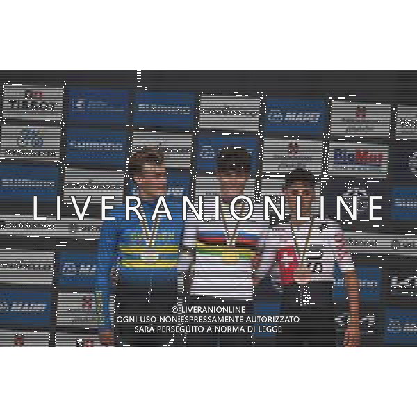 23-09-2024 World Championships U23 Cronometro; 2024, Movistar; 2024, Svezia; 2024, Uae Team Emirates; Romeo Abad, Ivan; Soderqvist, Jakob; Christen, Jan; Zurigo; ©SIROTTI/AGENZIA ALDO LIVERANI SAS