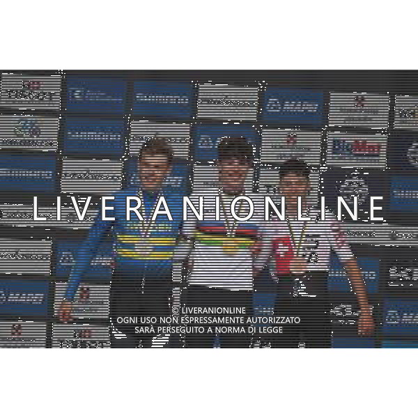 23-09-2024 World Championships U23 Cronometro; 2024, Movistar; 2024, Svezia; 2024, Uae Team Emirates; Romeo Abad, Ivan; Soderqvist, Jakob; Christen, Jan; Zurigo; ©SIROTTI/AGENZIA ALDO LIVERANI SAS