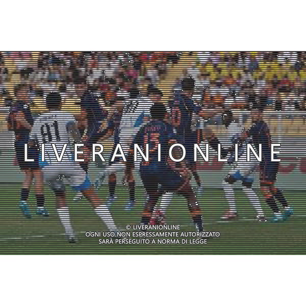 TVEM September 24, 2024 Lecce, Italy - US Lecce vs US Sassuolo - Coppa Italia round of 16 match 2024/25 - Via Del Mare Stadium. In the pic: Tarik Muharemovic of US Sassuolo scores a goal of 0-1 foto emmanuele mastrodonato-ag aldo liverani sas