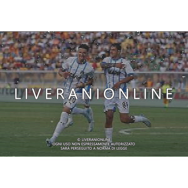 TVEM September 24, 2024 Lecce, Italy - US Lecce vs US Sassuolo - Coppa Italia round of 16 match 2024/25 - Via Del Mare Stadium. In the pic: Tarik Muharemovic of US Sassuolo celebrates after scoring a goal foto emmanuele mastrodonato-ag aldo liverani sas