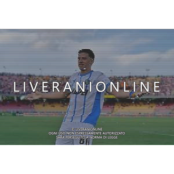 TVEM September 24, 2024 Lecce, Italy - US Lecce vs US Sassuolo - Coppa Italia round of 16 match 2024/25 - Via Del Mare Stadium. In the pic: Tarik Muharemovic of US Sassuolo celebrates after scoring a goal foto emmanuele mastrodonato-ag aldo liverani sas