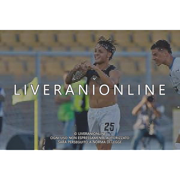 TVEM September 24, 2024 Lecce, Italy - US Lecce vs US Sassuolo - Coppa Italia round of 16 match 2024/25 - Via Del Mare Stadium. In the pic: Lua D\'Andrea of US Sassuolo celebrates after scoring a goal foto emmanuele mastrodonato-ag aldo liverni sas
