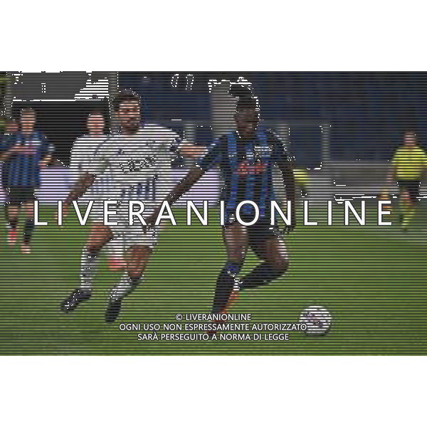 TVRG Atalanta vs Como nella foto Patrick Cutrone (Como) e Odilon Kossounou (Atalanta) Bergamo 23-09-2024 Gewiss Stadium Campionato Serie A Enilive - 5a giornata foto Roberto Garavaglia/Agenzia Aldo Liverani sas