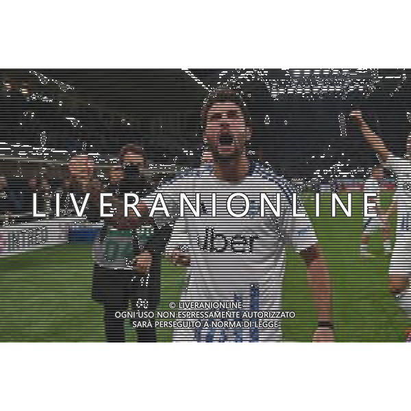 TVRG Atalanta vs Como nella foto Patrick Cutrone (Como) esultanza a fine partita Bergamo 24-09-2024 Gewiss Stadium Campionato Serie A Enilive - 5a giornata foto Roberto Garavaglia/Agenzia Aldo Liverani sas