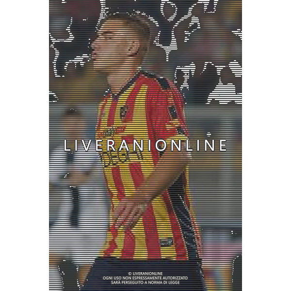 TVEM September 21, 2024 Lecce, Italy - US Lecce vs Parma Calcio 1913 - Italian soccer serie A 2024/25 - Via Del Mare Stadium. In the pic: Nikola Krstovic of US Lecce disappointment foto emmanuele matrodonato-ag aldo liverani sas