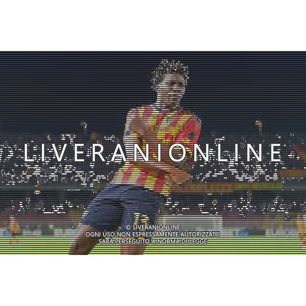 TVEM September 21, 2024 Lecce, Italy - US Lecce vs Parma Calcio 1913 - Italian soccer serie A 2024/25 - Via Del Mare Stadium. In the pic: Patrick Dorgu of US Lecce celebrates after scoring a goal foto emmanuele matrodonato-ag aldo liverani sas