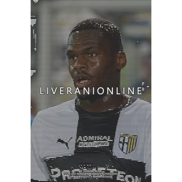 TVEM September 21, 2024 Lecce, Italy - US Lecce vs Parma Calcio 1913 - Italian soccer serie A 2024/25 - Via Del Mare Stadium. In the pic: Ange-Yoan Bonny of Parma foto emmanuele matrodonato-ag aldo liverani sas
