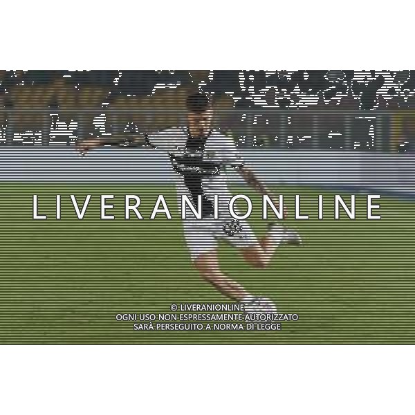 TVEM September 21, 2024 Lecce, Italy - US Lecce vs Parma Calcio 1913 - Italian soccer serie A 2024/25 - Via Del Mare Stadium. In the pic: Dennis Man of Parma foto emmanuele matrodonato-ag aldo liverani sas