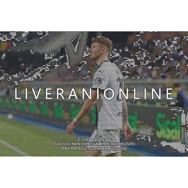 TVEM September 21, 2024 Lecce, Italy - US Lecce vs Parma Calcio 1913 - Italian soccer serie A 2024/25 - Via Del Mare Stadium. In the pic: Antoine Hainaut of Parma foto emmanuele matrodonato-ag aldo liverani sas