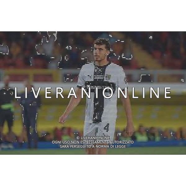 TVEM September 21, 2024 Lecce, Italy - US Lecce vs Parma Calcio 1913 - Italian soccer serie A 2024/25 - Via Del Mare Stadium. In the pic: Botond Balogh of Parma foto emmanuele matrodonato-ag aldo liverani sas
