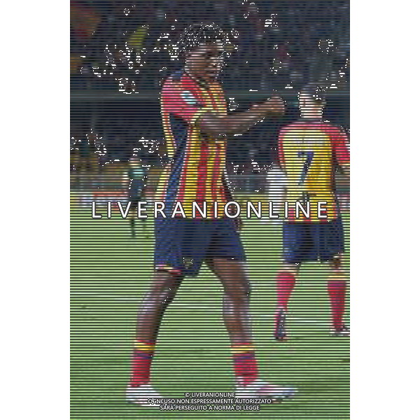 TVEM September 21, 2024 Lecce, Italy - US Lecce vs Parma Calcio 1913 - Italian soccer serie A 2024/25 - Via Del Mare Stadium. In the pic: Patrick Dorgu of US Lecce celebrates after scoring a goal foto emmanuele matrodonato-ag aldo liverani sas