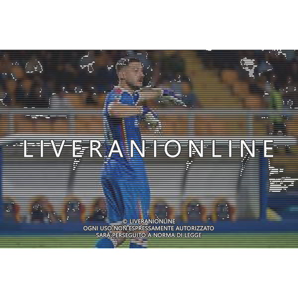 TVEM September 21, 2024 Lecce, Italy - US Lecce vs Parma Calcio 1913 - Italian soccer serie A 2024/25 - Via Del Mare Stadium. In the pic: Wladimiro Falcone of US Lecce foto emmanuele matrodonato-ag aldo liverani sas