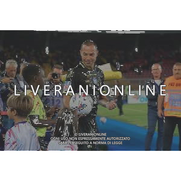 TVEM September 21, 2024 Lecce, Italy - US Lecce vs Parma Calcio 1913 - Italian soccer serie A 2024/25 - Via Del Mare Stadium. In the pic: the referee Marco Guida of Torre Annunziata foto emmanuele matrodonato-ag aldo liverani sas
