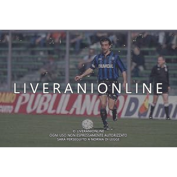 DIAP-RETROSPETTIVA DANIELE FORTUNATO CALCIATORE NELLA FOTO DANIELE FORTUNATO CON LA MAGLIA DELL\'ATALANTA CALCIO AG ALDO LIVERANI SAS