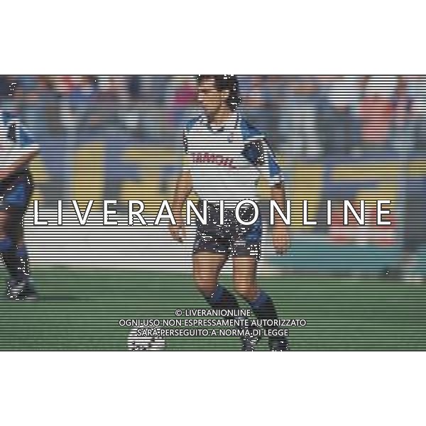 DIAP-RETROSPETTIVA DANIELE FORTUNATO CALCIATORE NELLA FOTO DANIELE FORTUNATO CON LA MAGLIA DELL\'ATALANTA CALCIO AG ALDO LIVERANI SAS