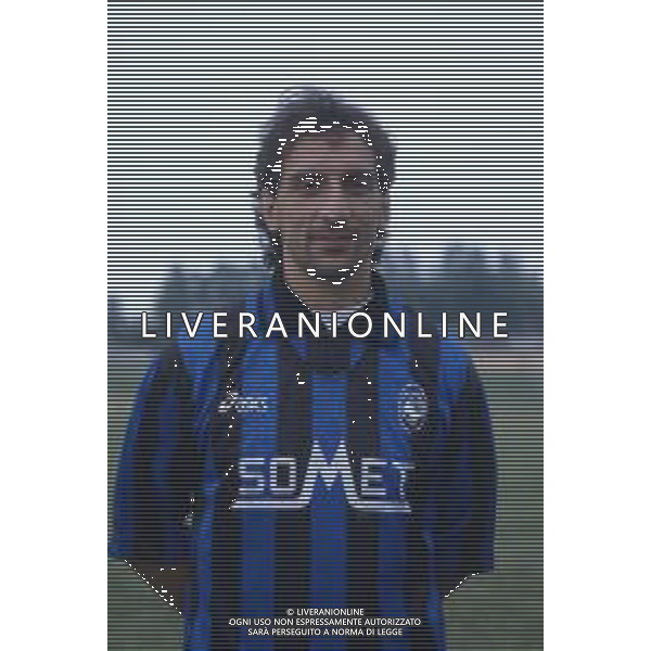 DIAP-RETROSPETTIVA DANIELE FORTUNATO CALCIATORE NELLA FOTO DANIELE FORTUNATO CON LA MAGLIA DELL\'ATALANTA CALCIO AG ALDO LIVERANI SAS 