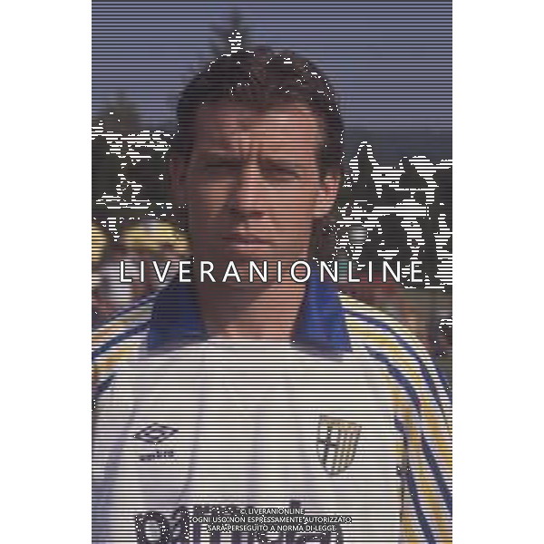 DIAP-RETROSPETTIVA DANIELE ZORATTO CALCIATORE NELLA FOTO DANIELE ZORATTO CON LA MAGLIA DEL PARMA CALCIO AG ALDO LIVERANI SAS