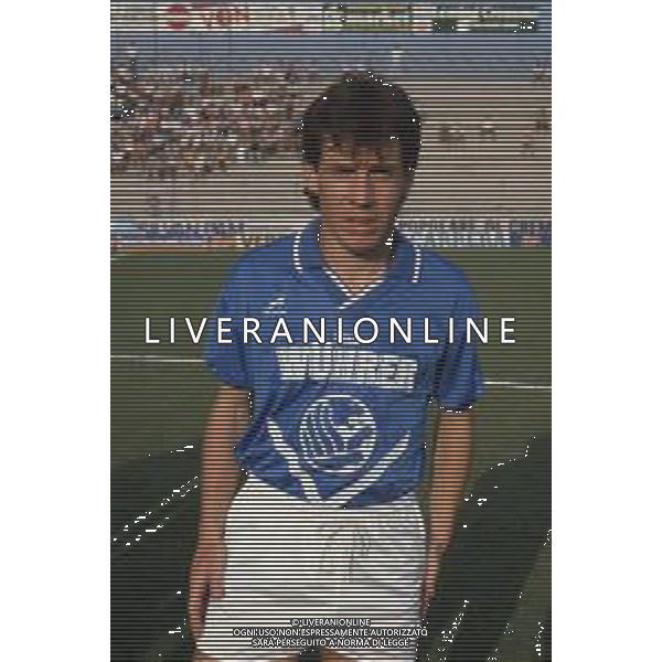 DIAP-RETROSPETTIVA DANIELE ZORATTO CALCIATORE NELLA FOTO DANIELE ZORATTO CON LA MAGLIA DEL BRESCIA CALCIO AG ALDO LIVERANI SAS