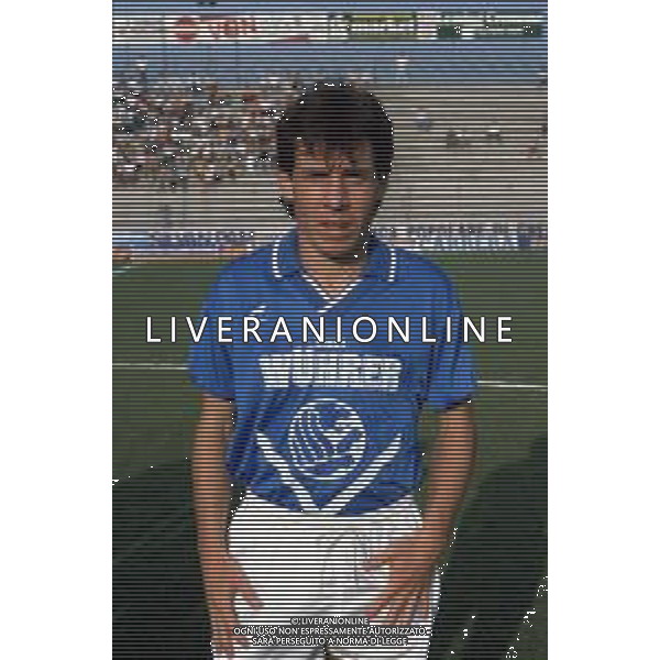DIAP-RETROSPETTIVA DANIELE ZORATTO CALCIATORE NELLA FOTO DANIELE ZORATTO CON LA MAGLIA DEL BRESCIA CALCIO AG ALDO LIVERANI SAS
