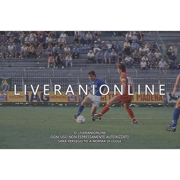 DIAP-RETROSPETTIVA DANIELE ZORATTO CALCIATORE NELLA FOTO DANIELE ZORATTO CON LA MAGLIA DEL BRESCIA CALCIO AG ALDO LIVERANI SAS