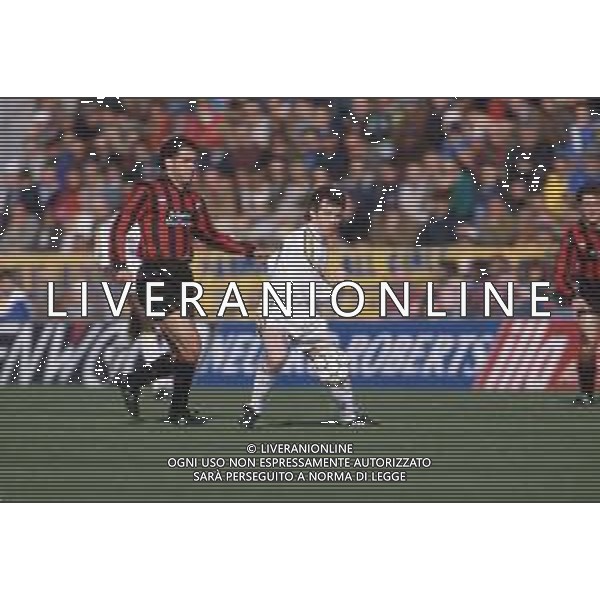 DIAP-RETROSPETTIVA DANIELE ZORATTO CALCIATORE NELLA FOTO DANIELE ZORATTO CON LA MAGLIA DEL PARMA CALCIO AG ALDO LIVERANI SAS