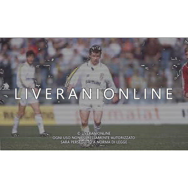 DIAP-RETROSPETTIVA DANIELE ZORATTO CALCIATORE NELLA FOTO DANIELE ZORATTO CON LA MAGLIA DEL PARMA CALCIO AG ALDO LIVERANI SAS