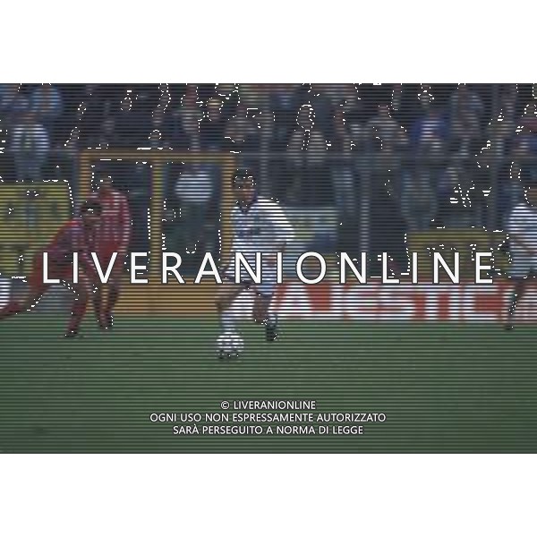 DIAP-RETROSPETTIVA DANIELE ZORATTO CALCIATORE NELLA FOTO DANIELE ZORATTO CON LA MAGLIA DEL PARMA CALCIO AG ALDO LIVERANI SAS