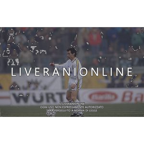 DIAP-RETROSPETTIVA DANIELE ZORATTO CALCIATORE NELLA FOTO DANIELE ZORATTO CON LA MAGLIA DEL PARMA CALCIO AG ALDO LIVERANI SAS