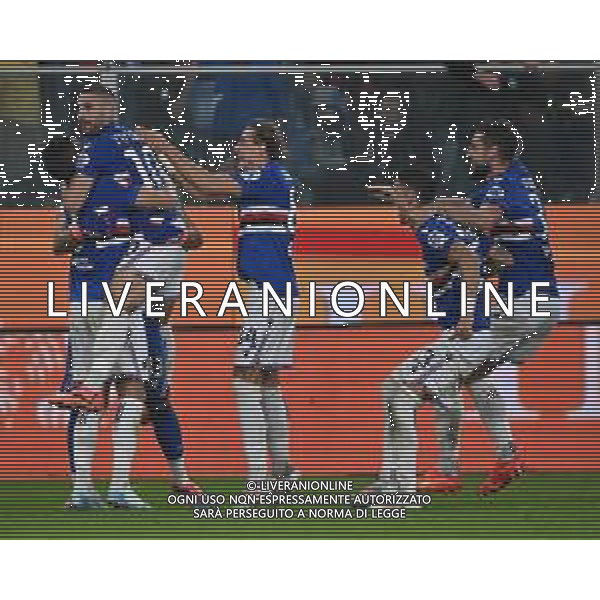 TVRG Genoa vs Sampdoria nella foto esultanza finale Sampdoria Genova 25-09-2024 Stadio Luigi Ferraris - Marassi Coppa Italia Frecciarossa - sedicesimi di finale foto Roberto Garavaglia/Agenzia Aldo Liverani sas