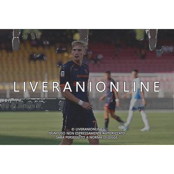 TVEM September 24, 2024 Lecce, Italy - US Lecce vs US Sassuolo - Coppa Italia round of 16 match 2024/25 - Via Del Mare Stadium. In the pic: Balthazar Pierret of US Lecce foto emmanuele mastrodonato-ag aaldo liverani sas